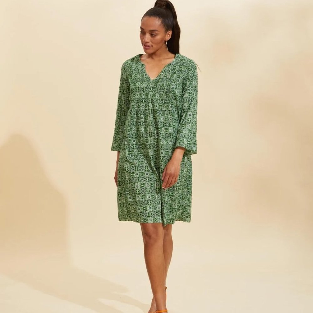 ODD MOLLY | Green Soul of Sunshine Dress - Size M